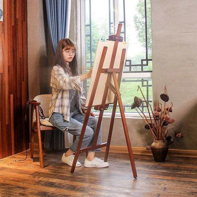 Large Painting Easel Tripod Floor Art Easel Stand Folding Adjustable Easel  For Artist Children Kids Drawing Stand - AliExpress